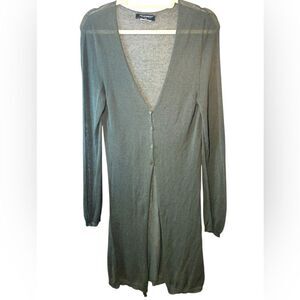 RINASCIMENTO SWEATER Cardigan Small taupe Long Line Capsule Minimalist